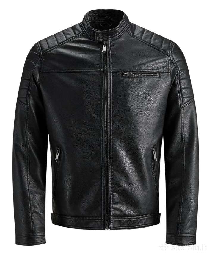 Jack & Jones dirbtinės odos striukė Rocky - nuotraukos Nr. 7