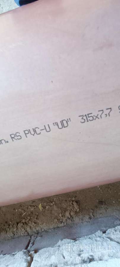 Pvc 315mm lauko kanalizacijos vamzdžiai