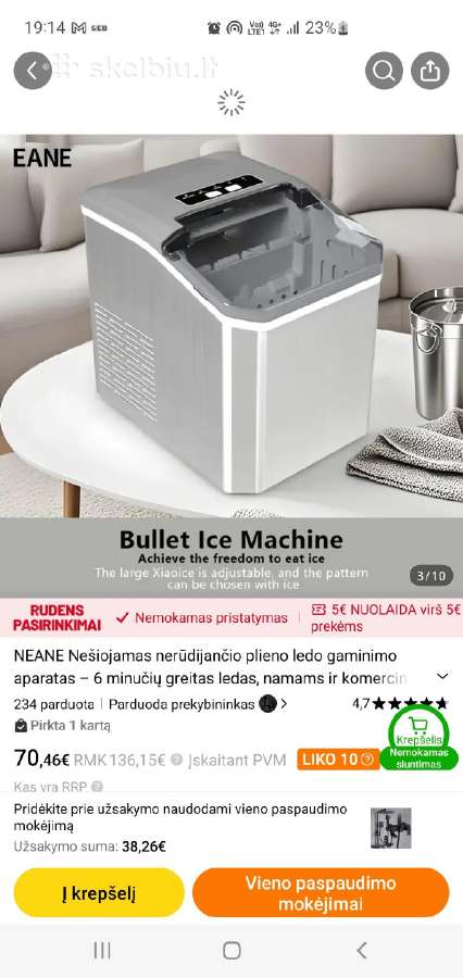 Ledo gaminimo aparatas Itoma 12 kg / 24 val. - nuotraukos Nr. 17
