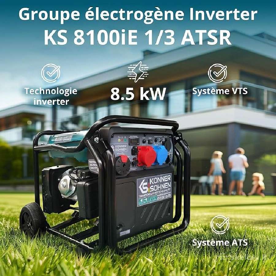 Benzininis inverterinis generatorius Ks-8100ie-1/3 - nuotraukos Nr. 3