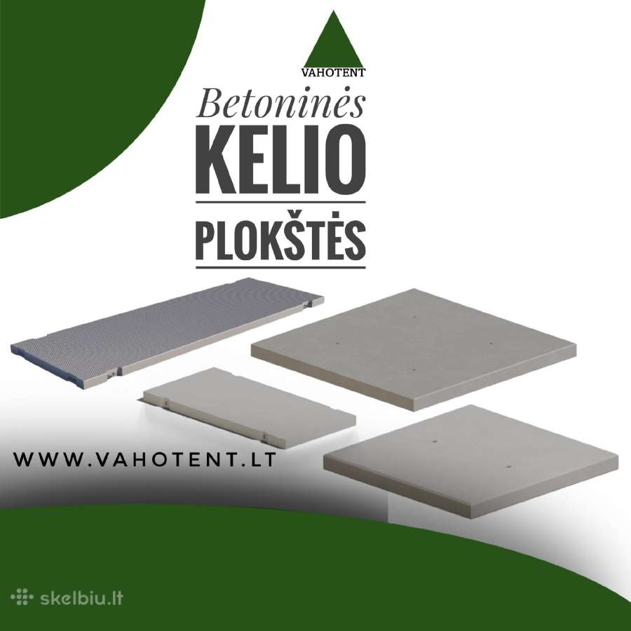 Betoninės kelio plokštės,ūkis,aikštelės,logistika
