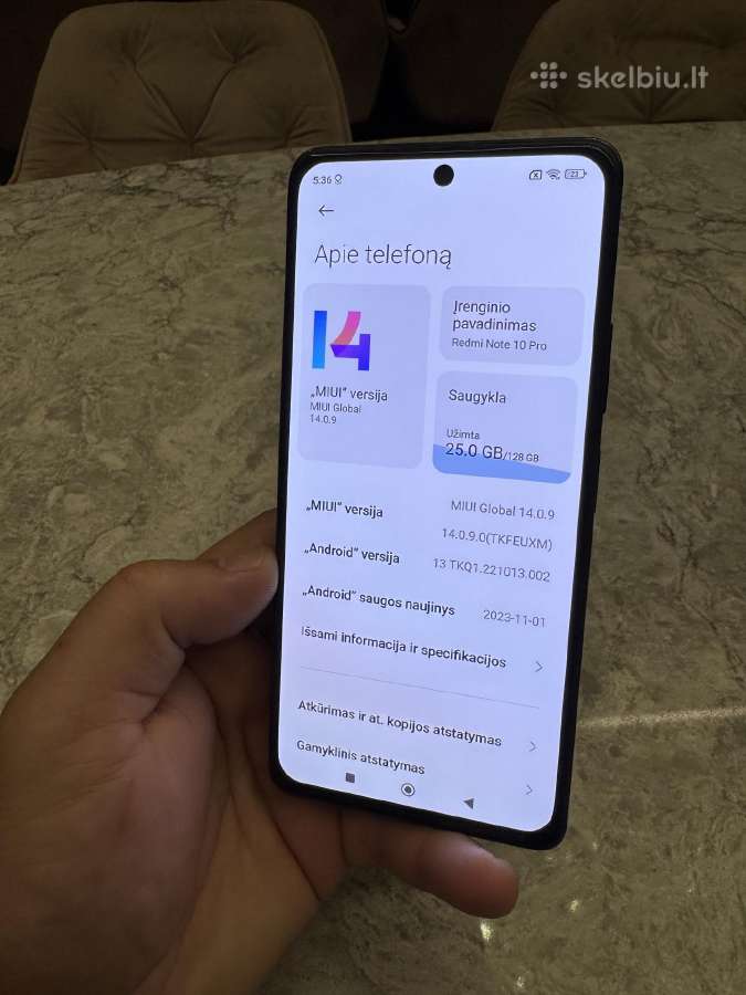 Redmi Note 10 pro, 8/128gb - nuotraukos Nr. 4