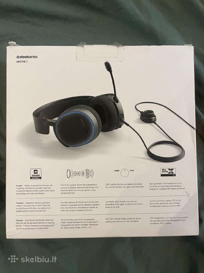 Steelseries Arctis 5 laidinės ausinės - nuotraukos Nr. 3