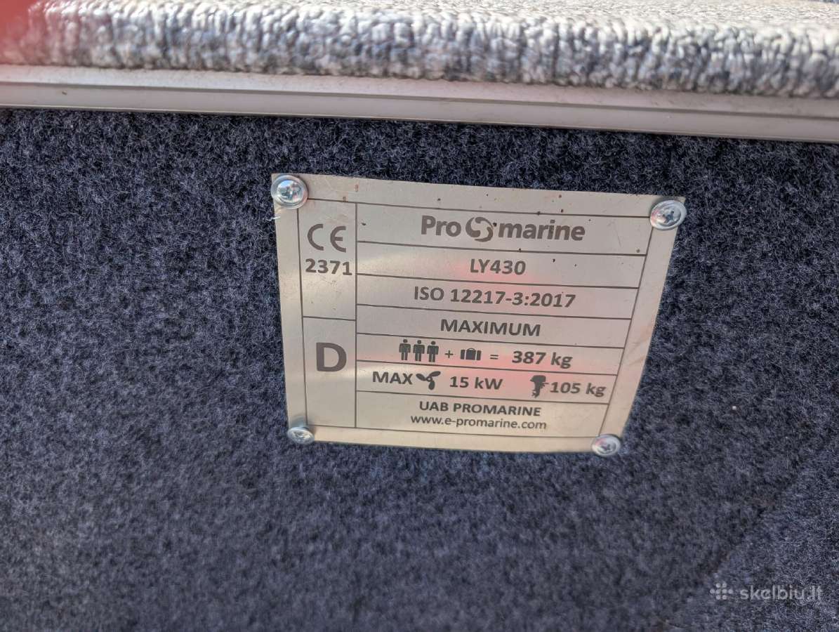 Promarine Ly430 aliuminine valtis - nuotraukos Nr. 5
