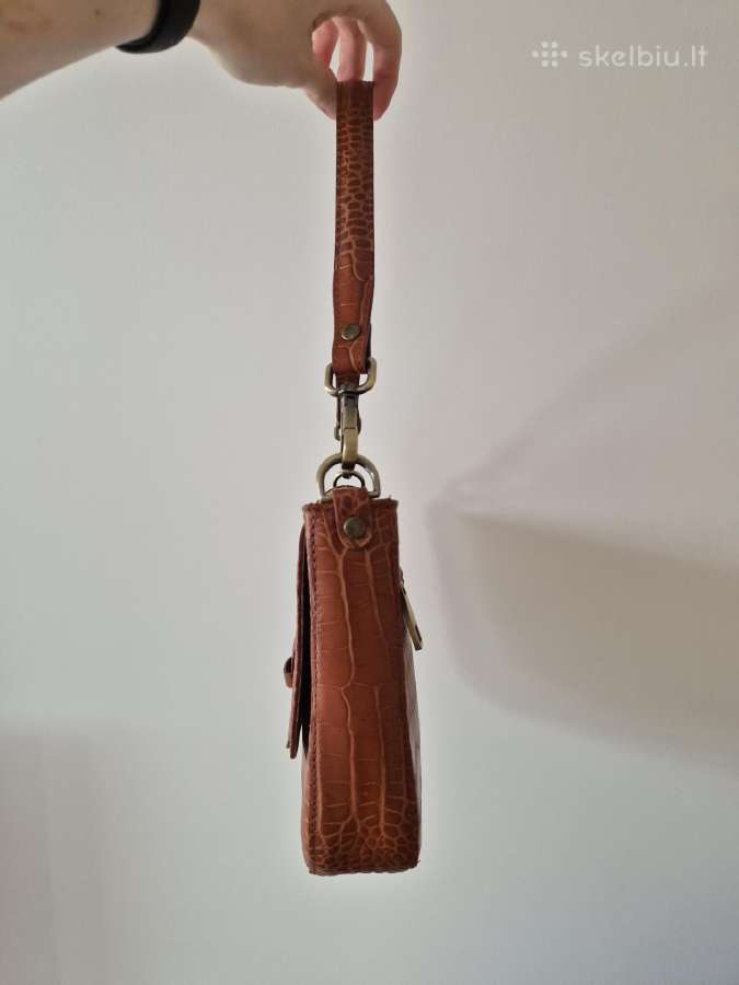 Leather shoulder bag Brown / odinis krepšys - nuotraukos Nr. 3