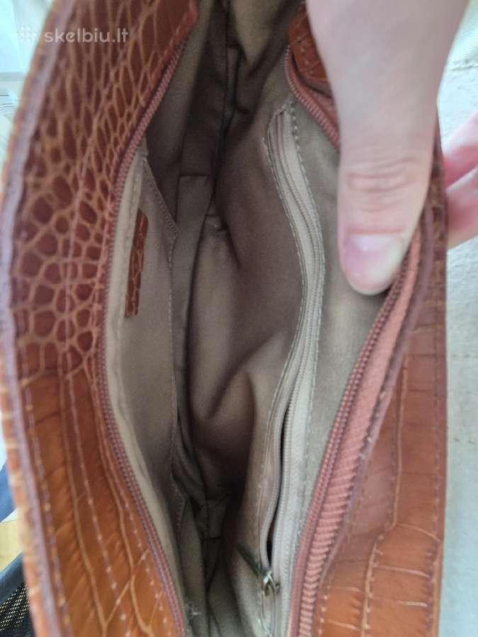 Leather shoulder bag Brown / odinis krepšys - nuotraukos Nr. 5