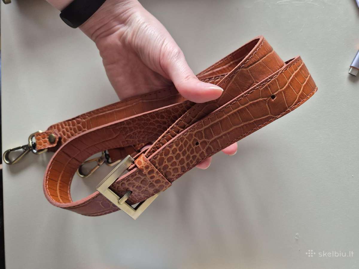 Leather shoulder bag Brown / odinis krepšys - nuotraukos Nr. 6