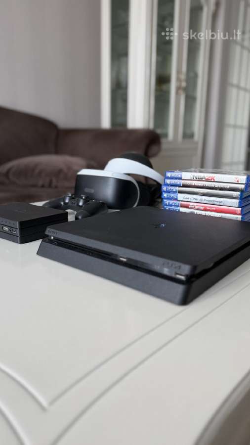 Sony Playstation 4 Slim 500 GB su Vr ir zaidimais - nuotraukos Nr. 2