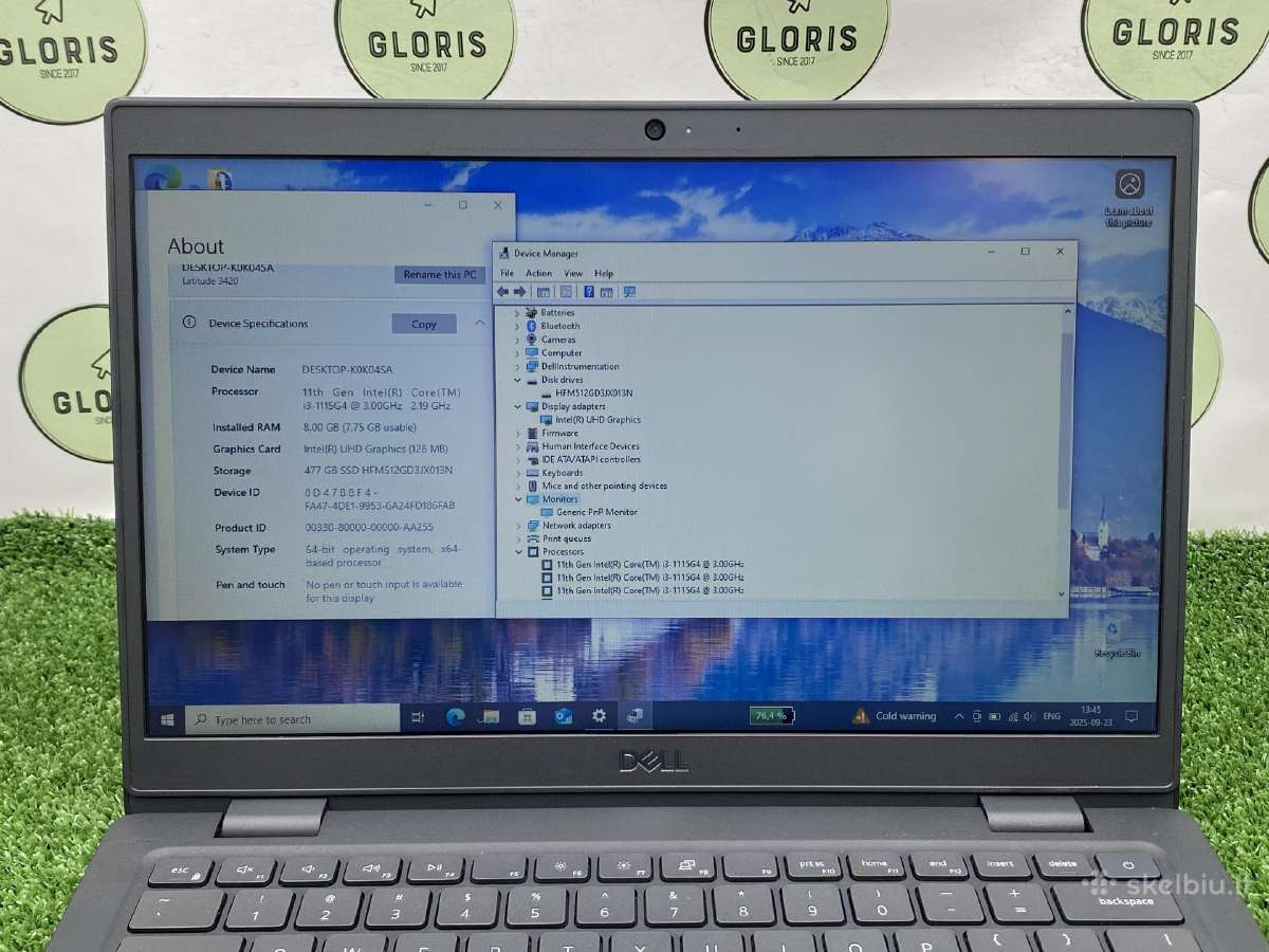 Dell Latitude 3420 i3-1115g4 8ram 512ssd #1-181 - nuotraukos Nr. 3