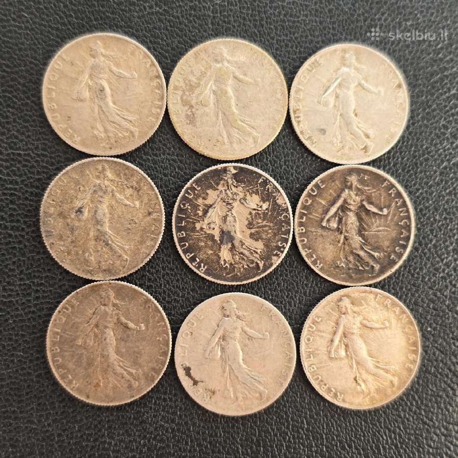 Prancūzija 1898-1918 50 centimes Ag835