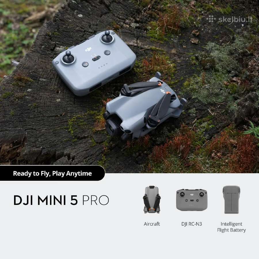 Dji Mini 5 Pro Combo (Dji RC 2) Dabar kaina 999€. - nuotraukos Nr. 9