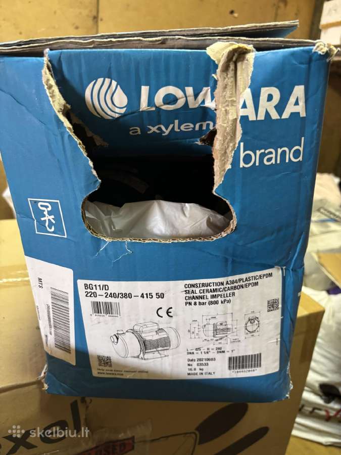 Naujas Pigiai Vandens Siurblys Lowara Bg11/d