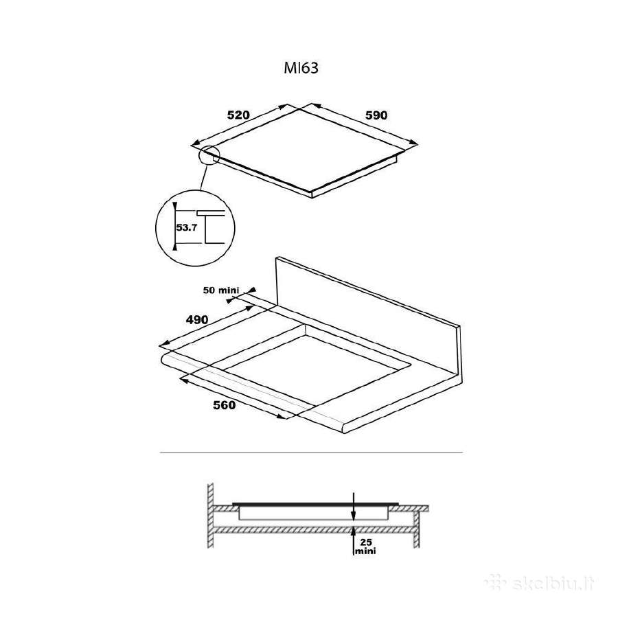 Indukcinė kaitlentė Anti-fingerprint Mi63 - nuotraukos Nr. 2