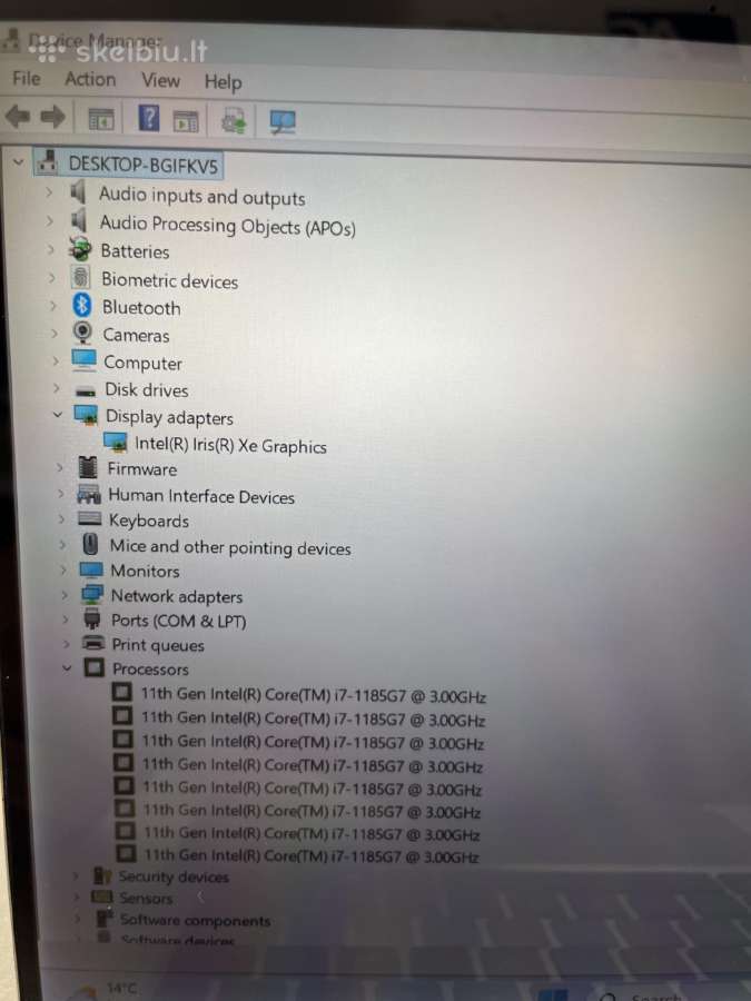 Hp Elitebook x360 1040 G8 i7-1185g7 16gb 512gb SSD - nuotraukos Nr. 11