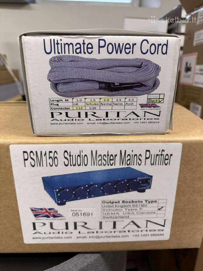 Puritan audio Classic Powercord elektros laidas - nuotraukos Nr. 13