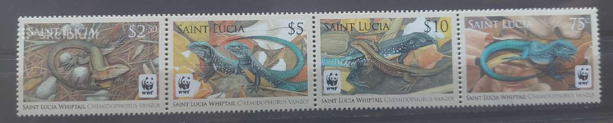 Sent Lusija  2008 Wwf driežai,švarus Michel 1275-