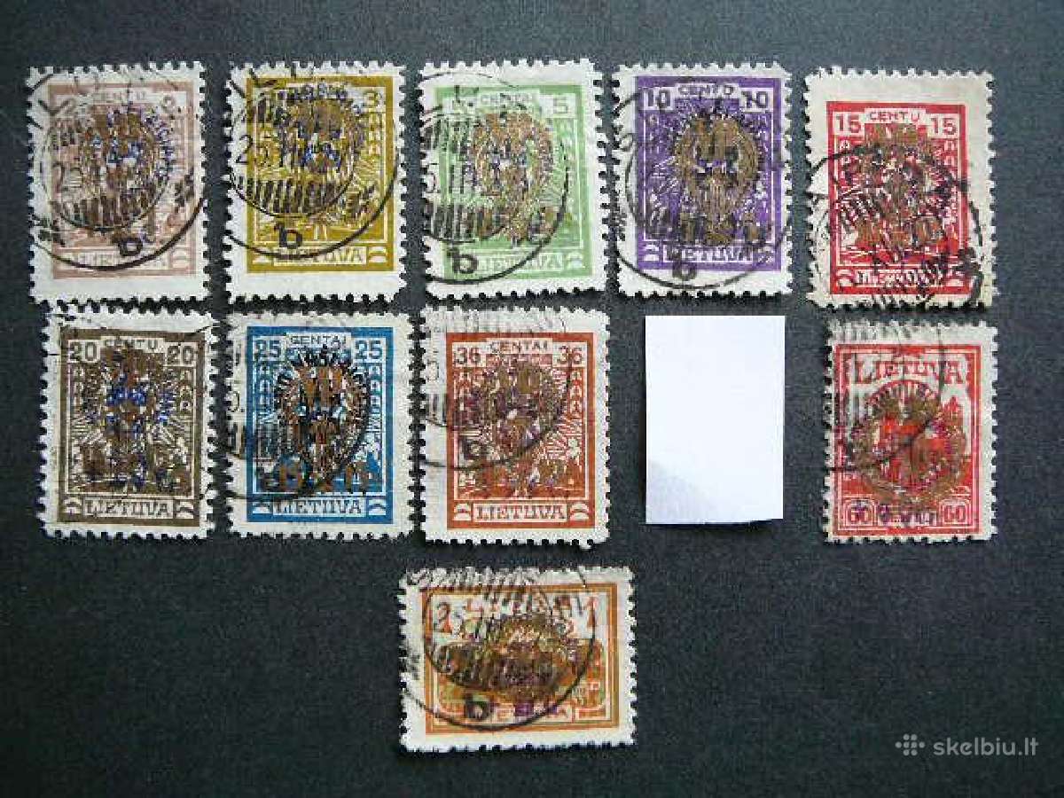 Lietuva 1926 Karo naslaiciai antsp. lit257/67a