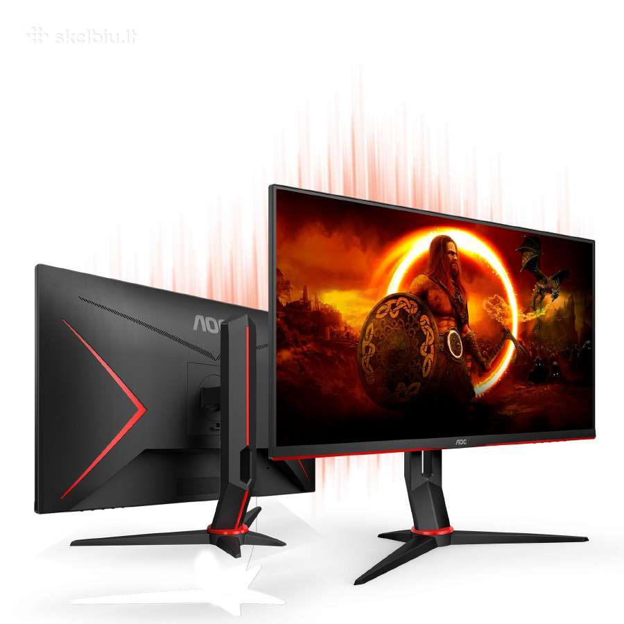 Aoc žaidimų monitorius, lenktas 24" 144hz. atvezu. - nuotraukos Nr. 2