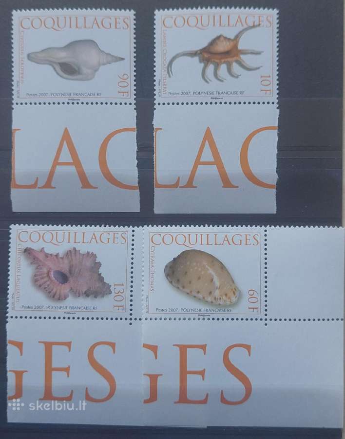 Prancūzijos Polinezija 2007 kriaukles ,švarus Mic