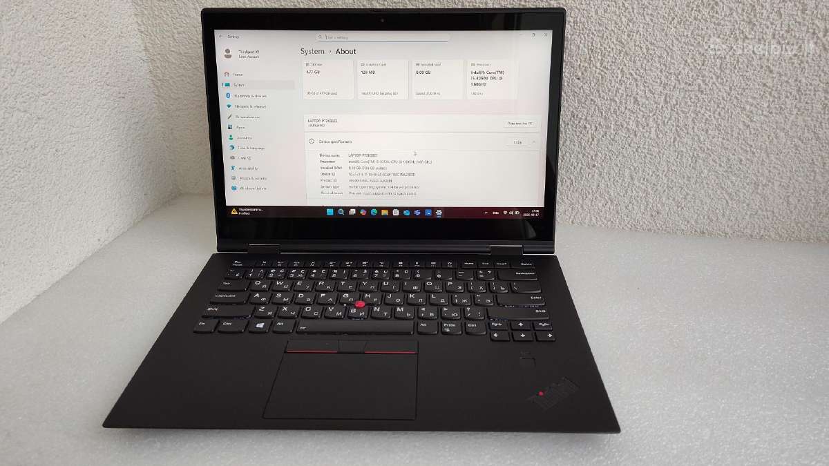 Lenovo Thinkpad X1 Yoga 3rd i5-8250u - nuotraukos Nr. 11
