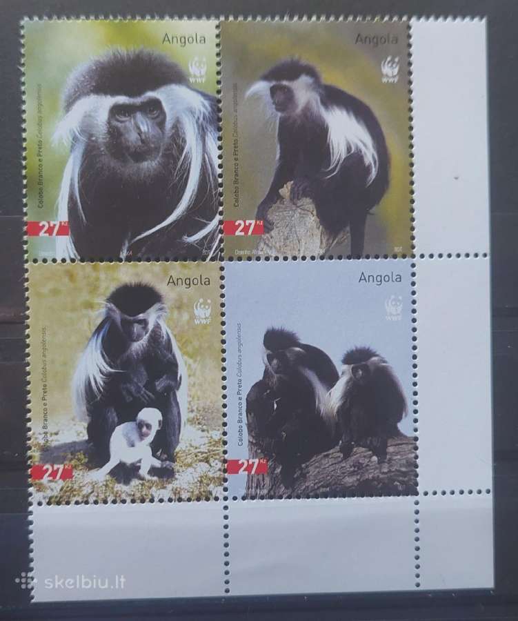 Angola 2004 beždžiones ,švarus Michel 1745-1748