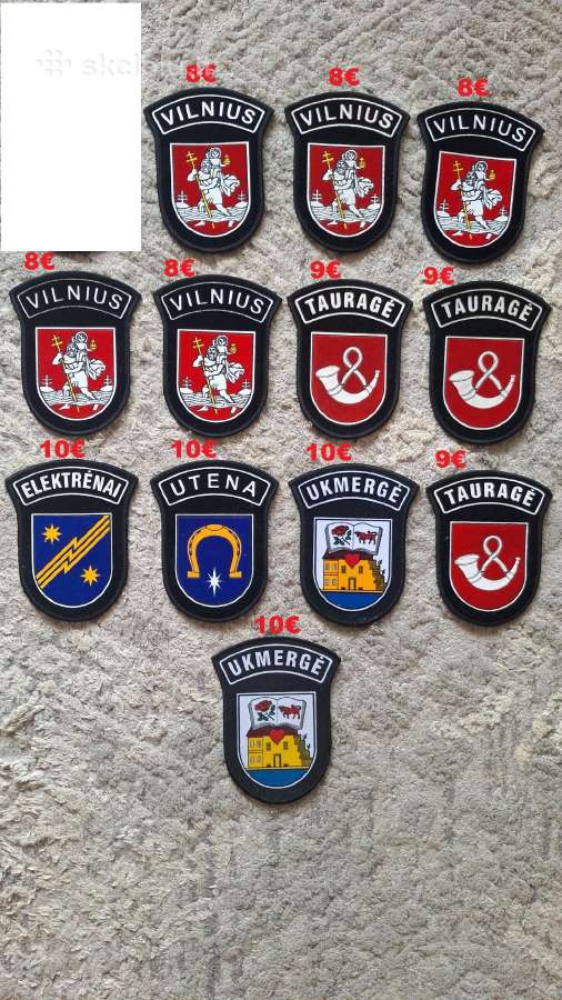 Policijos antsiuvai(miestai)