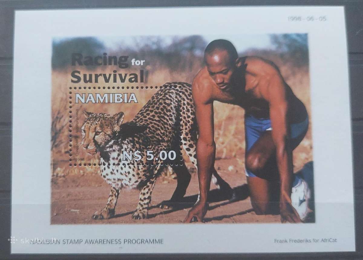 Namibija 1998 gepardas ir žmogus , švarūs Michel