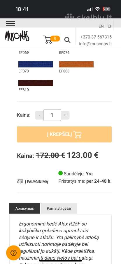 Ergonomiška kėdė - nuotraukos Nr. 5