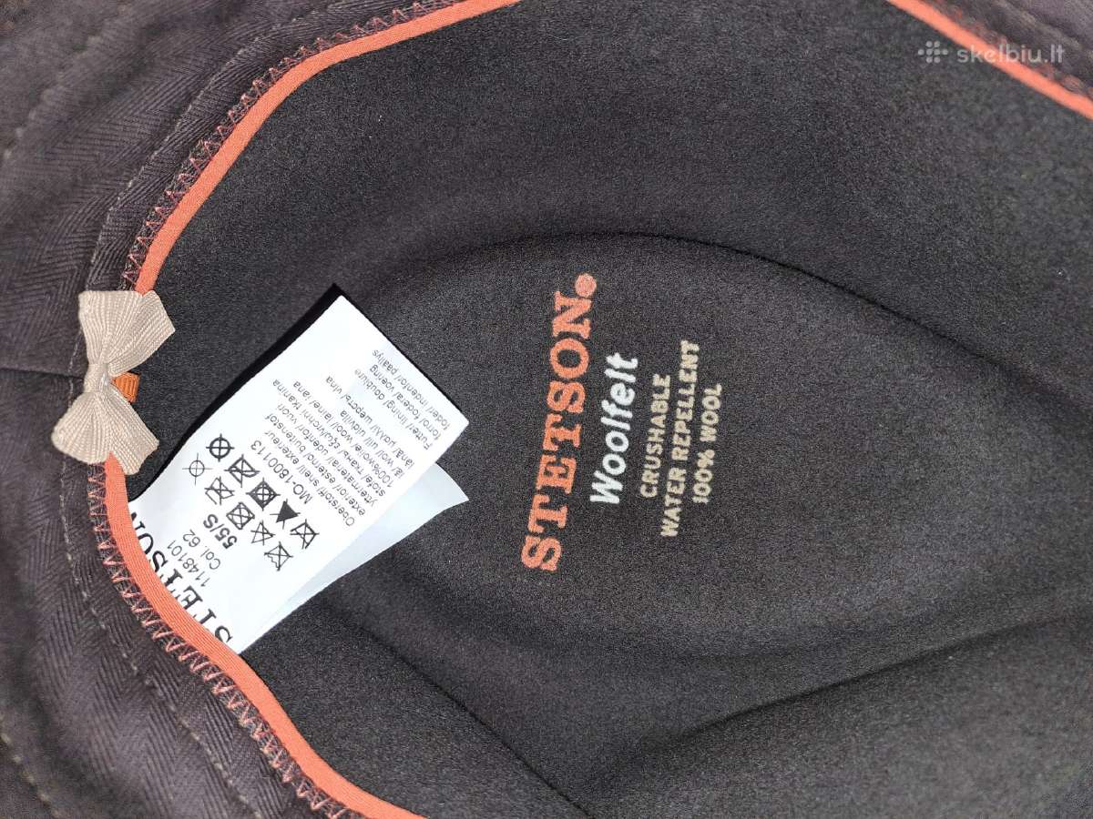 Stetson skrybele woolfelt, 55/s d. medzioklei - nuotraukos Nr. 6