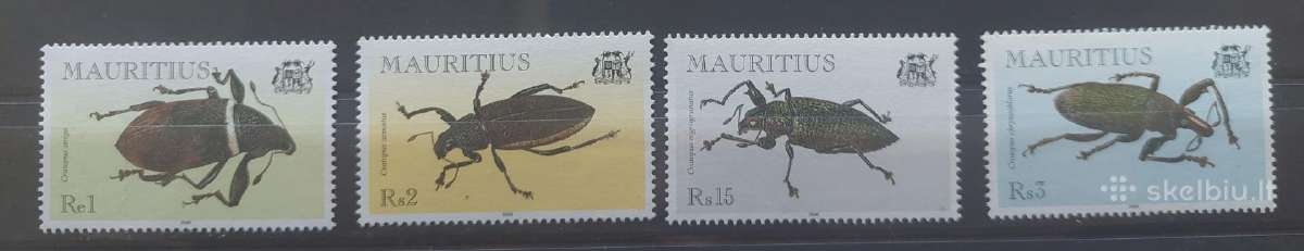 Mauricijus 2000 Vabzdžiai , švarūs Michel 895-898