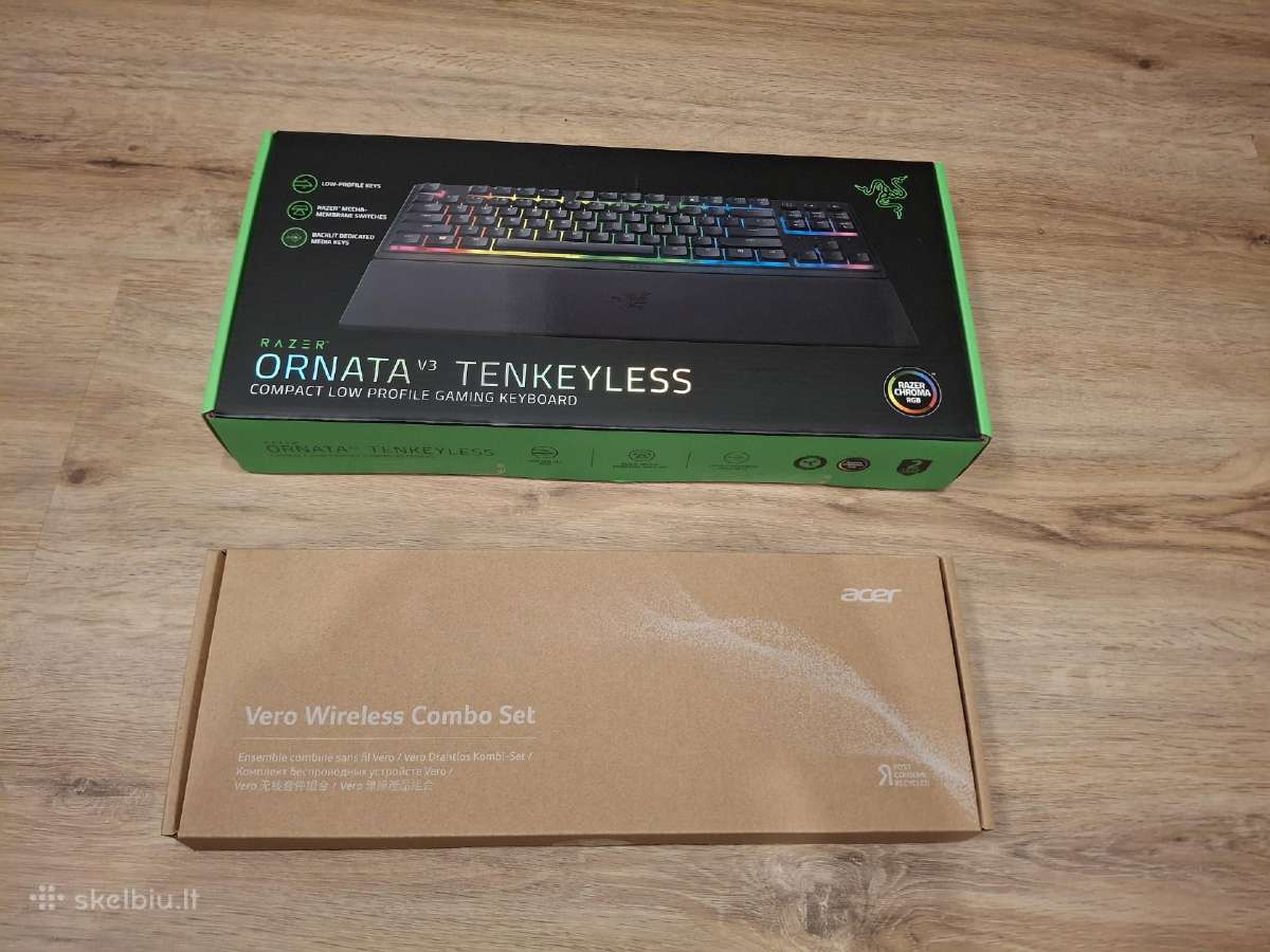 Apple Magic Keyboard / Razer Ornata V3 klaviatūra - nuotraukos Nr. 8