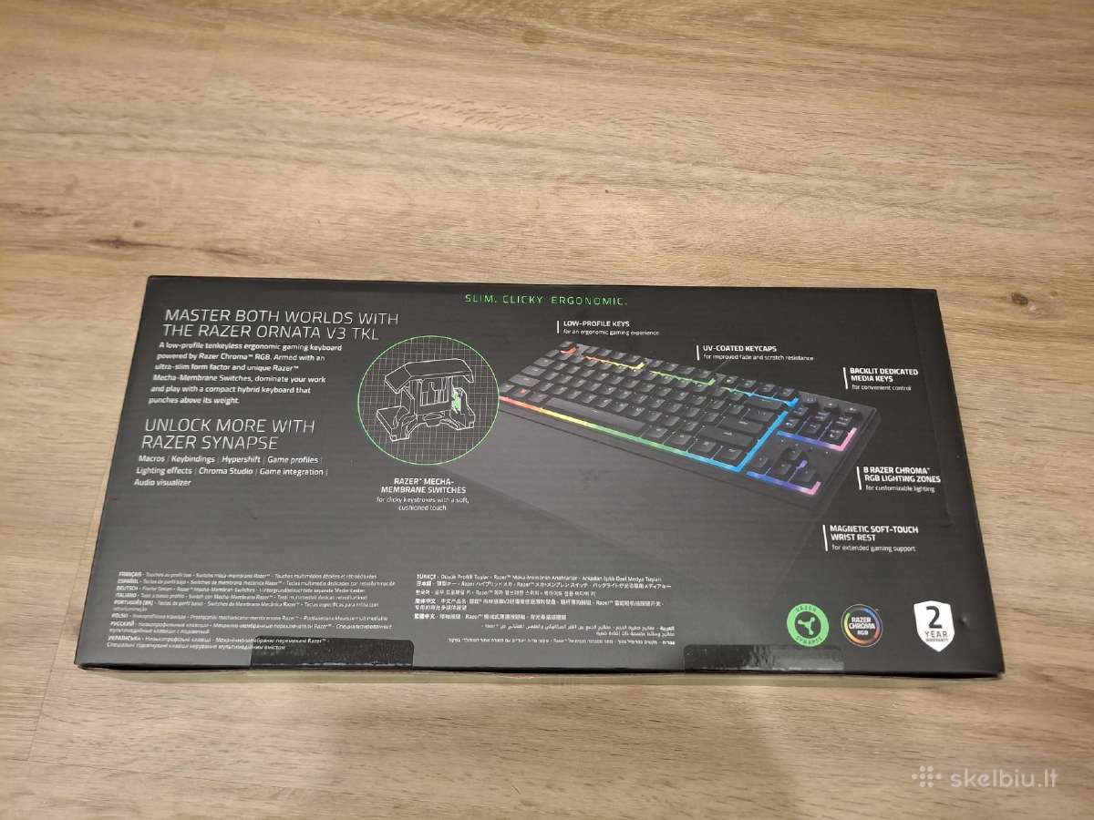 Apple Magic Keyboard / Razer Ornata V3 klaviatūra - nuotraukos Nr. 13