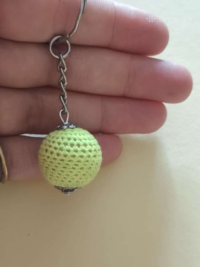 Raktų pakabukas geltonas
