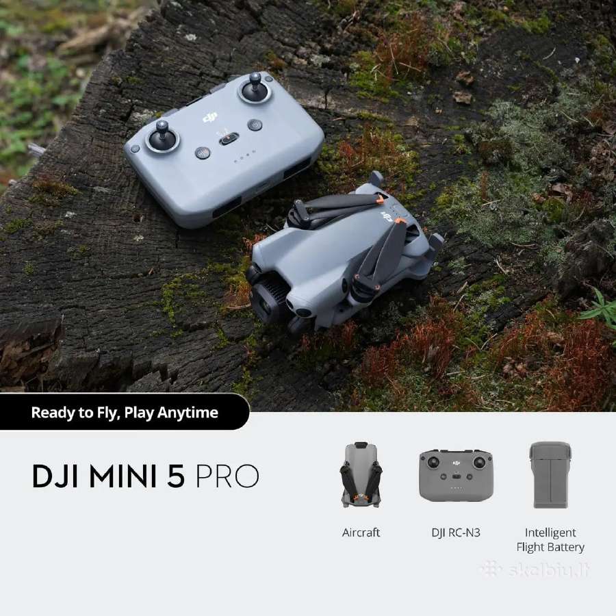 Dji Mini 5 Pro Combo (dji RC 2) Dabar kaina 999€ - nuotraukos Nr. 8