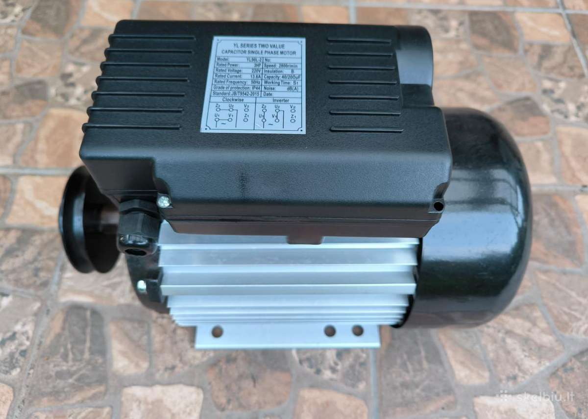 Naujas 3aj vienfazis elektros variklis
