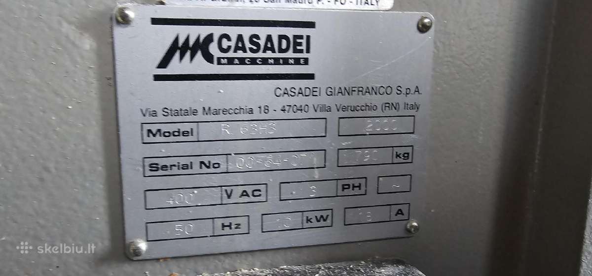 Naudotas reismusas Casadei R63h3 Tersa - nuotraukos Nr. 10