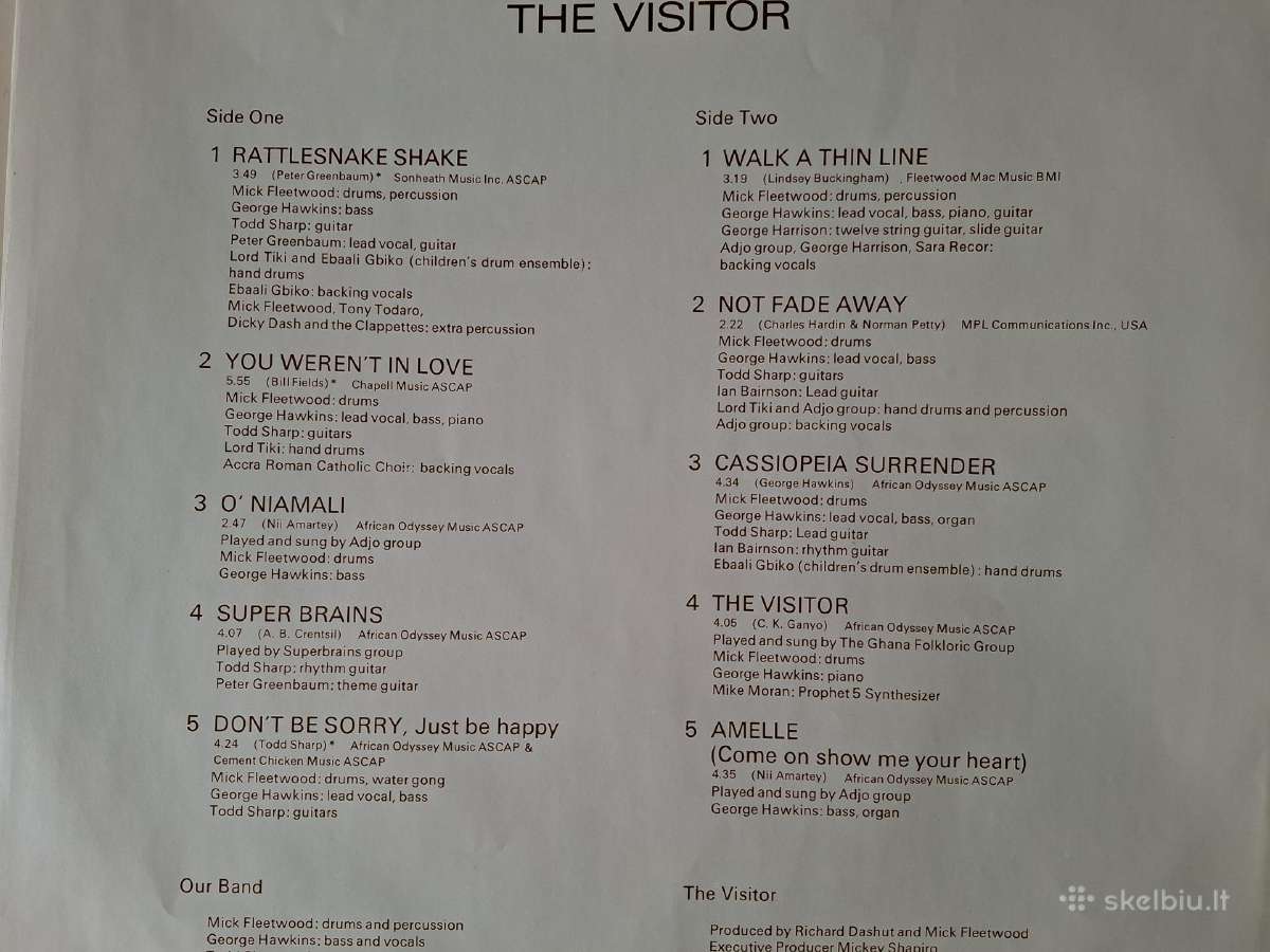 Mick Fleetwood 1981 “The Visitor - nuotraukos Nr. 5
