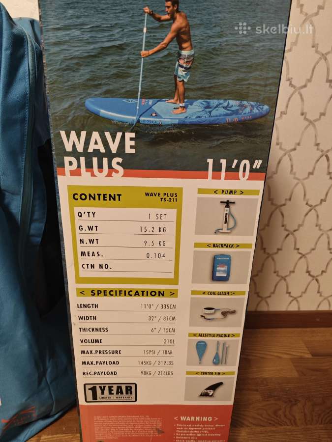 Irklentė Aquatone Wave Plus 11'0 - nuotraukos Nr. 2
