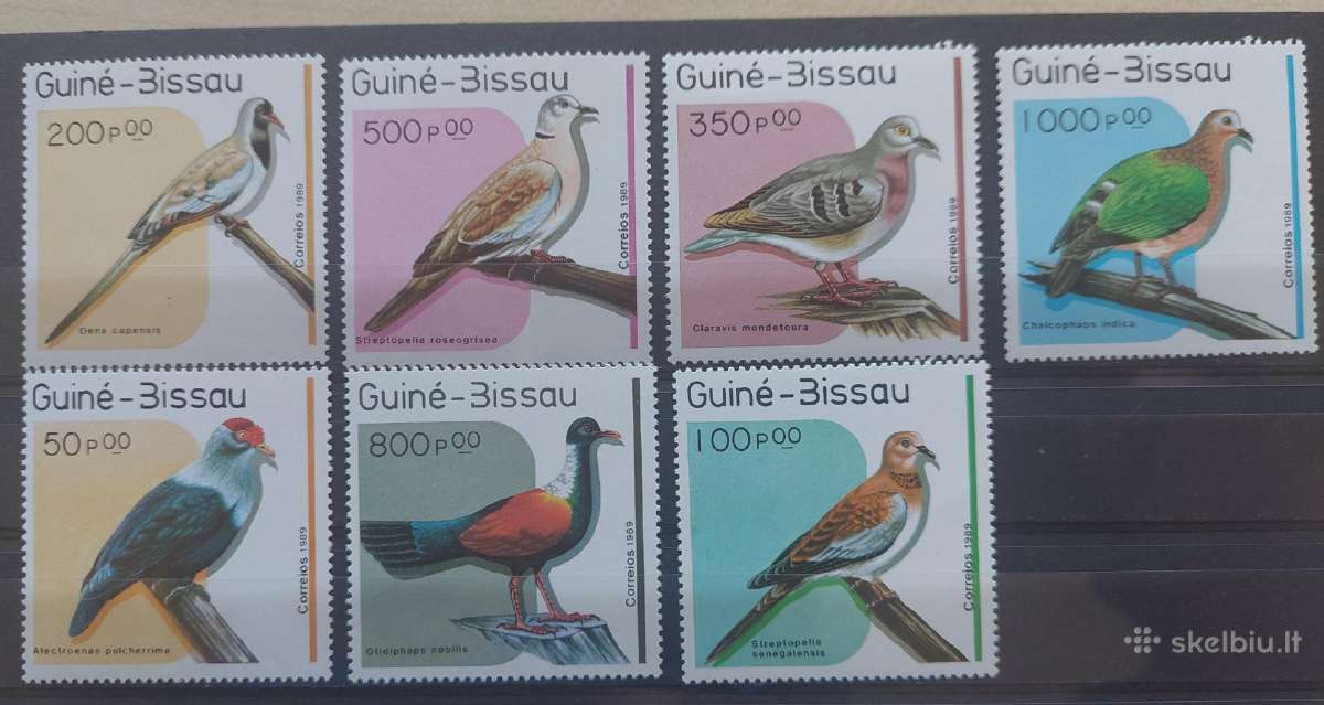 Bisau Gvinėja 1989 paukščiai , švarūs Michel 1018-