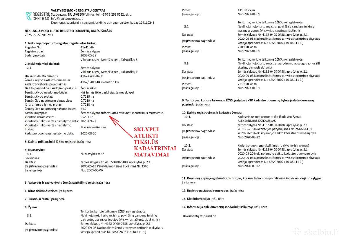Parduodamas 0.72 Ha. Žemės Ūkio Paskirties Sklypas - nuotraukos Nr. 6