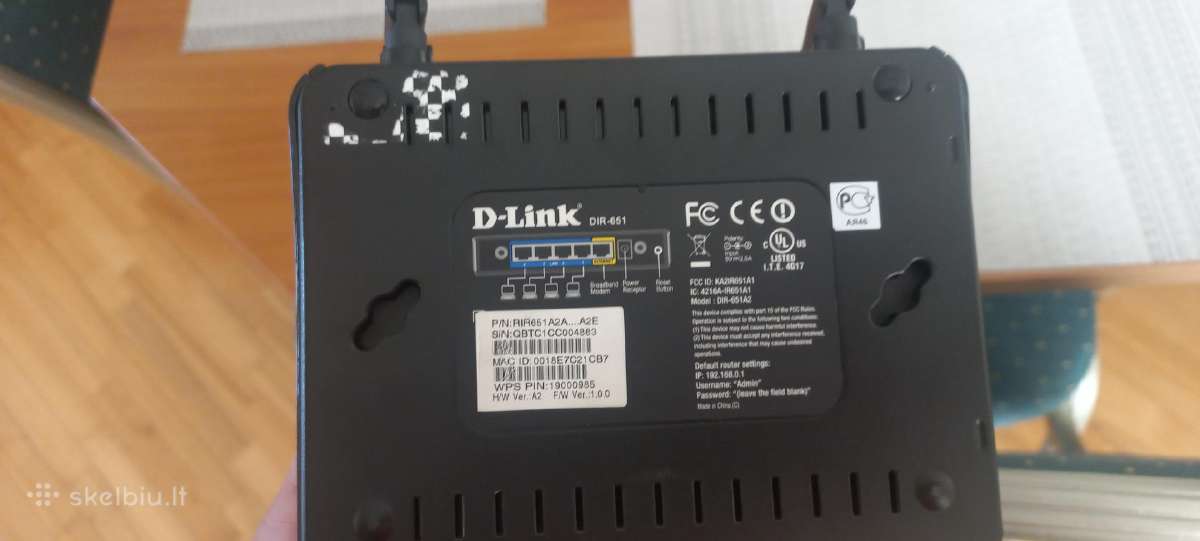 D-link 300mbps Lan WiFi maršrutizatorius-routeris - nuotraukos Nr. 2