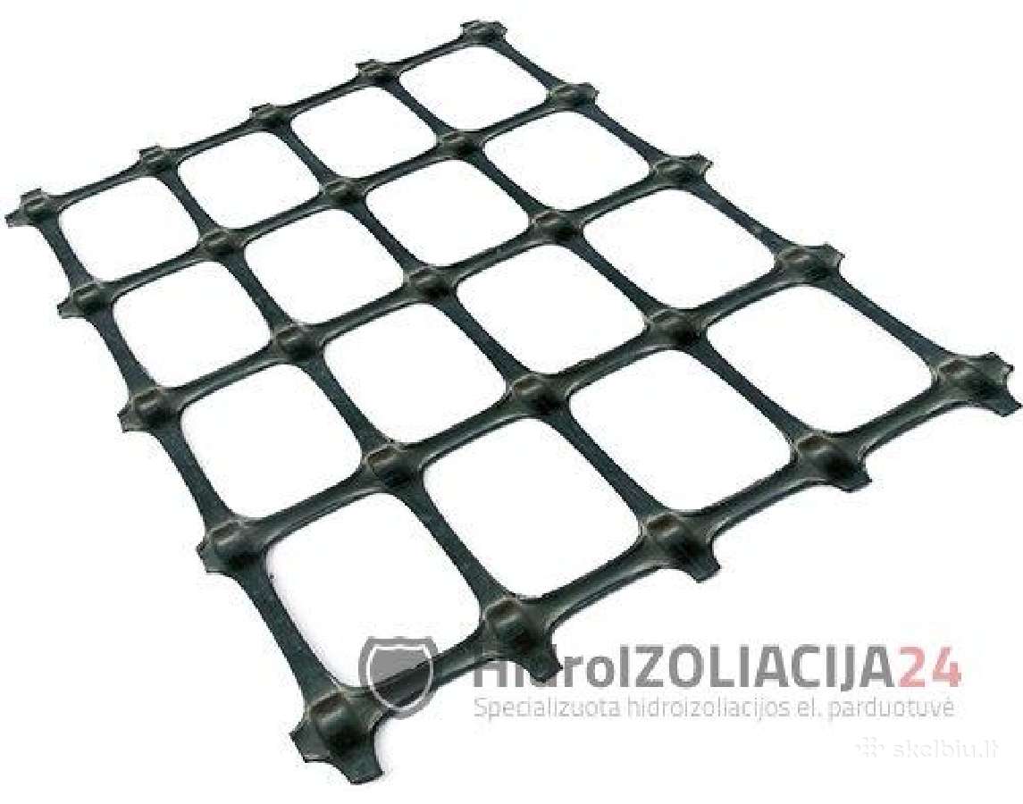 Dviašiai geotinklai, keliai, takeliai, aikštelės