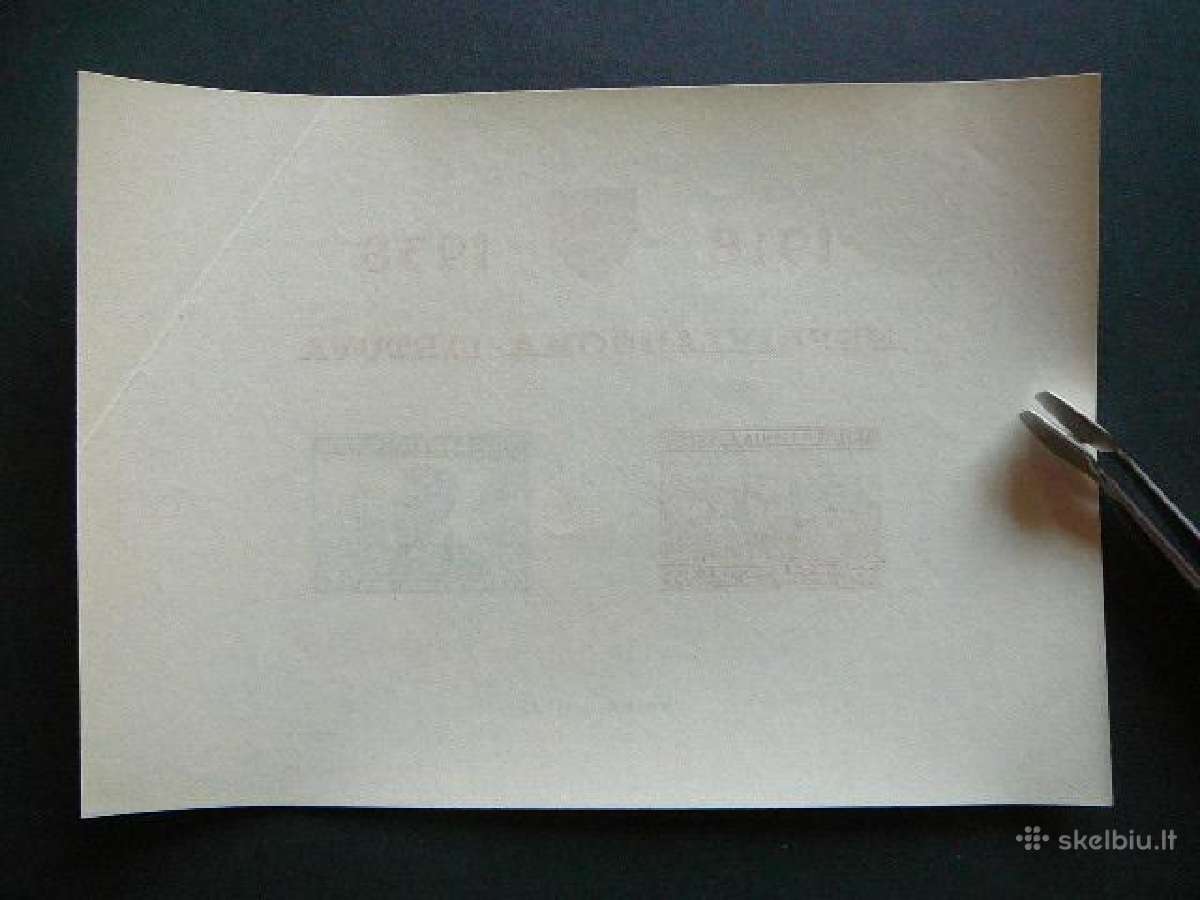 Lietuva 1939 Nepriklausoma 20m. Blk1b Mnh lit43t - nuotraukos Nr. 2