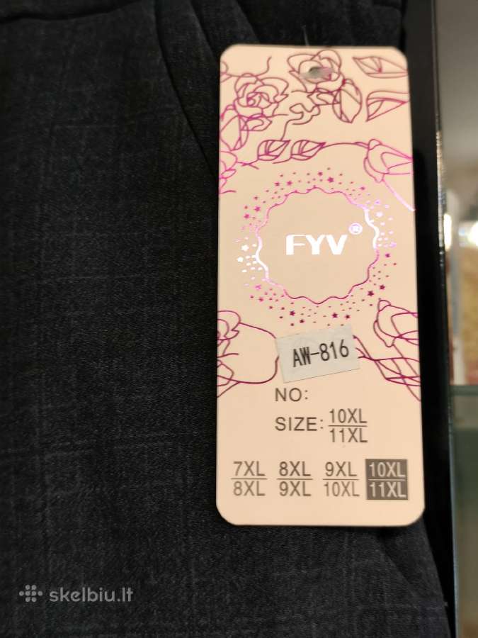 10xl/11xl kelnės su pašiltinimu moterims - nuotraukos Nr. 3