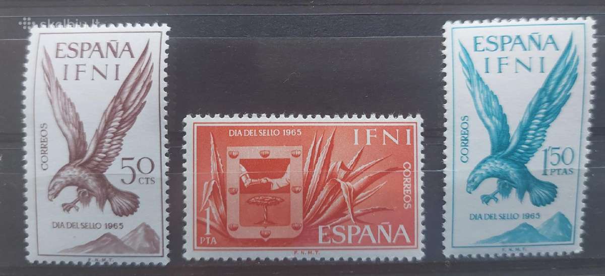 Ifnis 1965 paukščiai , švarūs Michel 244-246