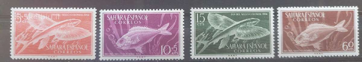 Ispanijos Sachara 1954 žuvis , švarūs Michel 147-1