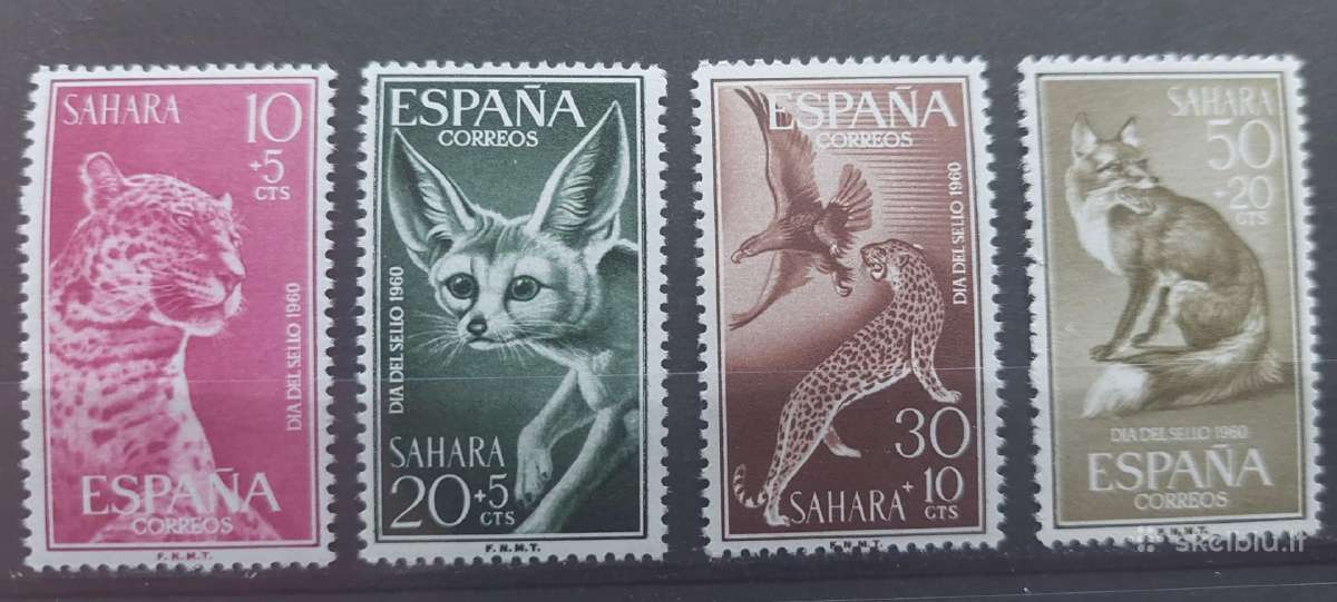 Ispanijos Sachara 1960 gyvūnai, švarūs Michel 207-