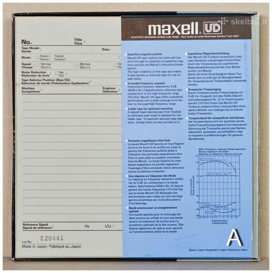 Magnetofono juostos Tdk Agfa Revox Maxell - nuotraukos Nr. 4
