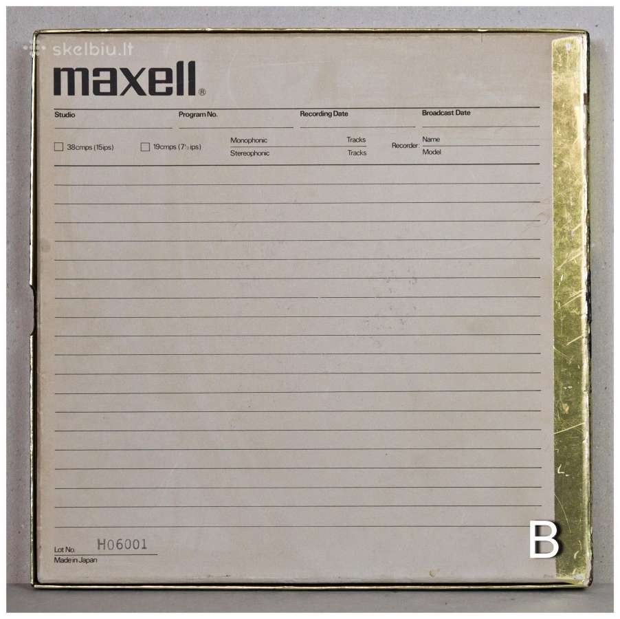 Magnetofono juostos Tdk Agfa Revox Maxell - nuotraukos Nr. 8