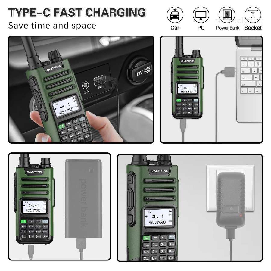 Baofeng Uv-13 Pro V2 10w Usb-c - nuotraukos Nr. 8